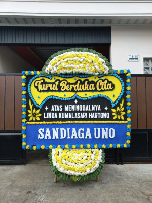 Papan Bunga Duka di Wongkaditi Barat